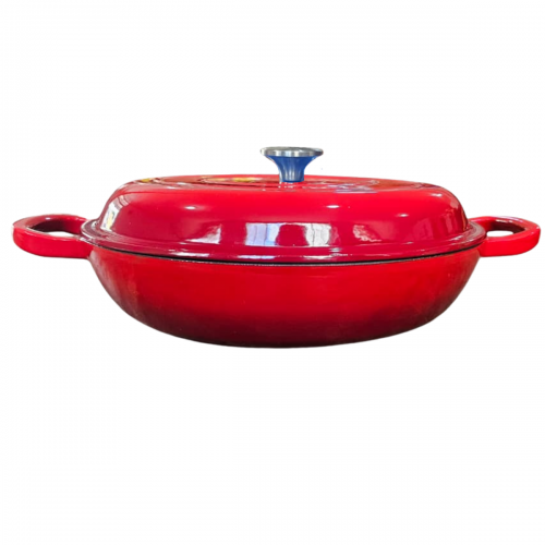 Paella de Ferro Esmaltada 30cm Vermelha 3,5 Litros LWG