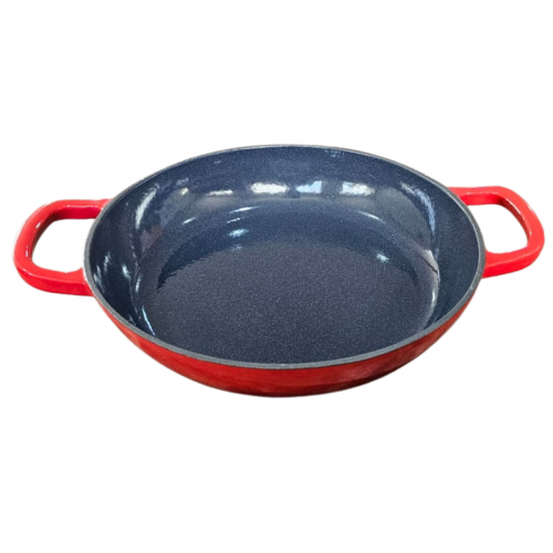 Paella de Ferro Esmaltada 30cm Vermelha 3,5 Litros LWG