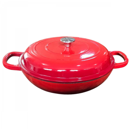 Paella de Ferro Esmaltada 30cm Vermelha 3,5 Litros LWG