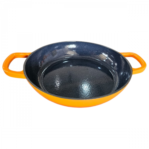 Paella de Ferro Esmaltada 30cm Laranja 3,5 Litros LWG