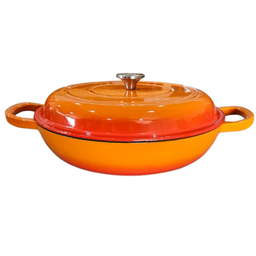 Paella de Ferro Esmaltada 30cm Laranja 3,5 Litros LWG