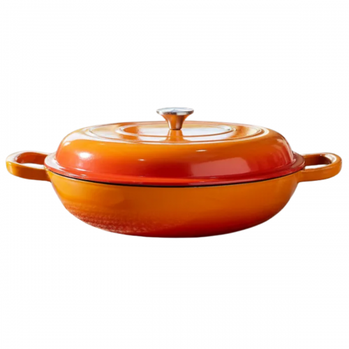 Paella de Ferro Esmaltada 30cm Laranja 3,5 Litros LWG