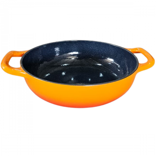 Panela Sopa DE FERRO ESMALTADA Laranja 26cm 2,5 Litros LWG