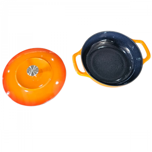 Panela Sopa DE FERRO ESMALTADA Laranja 26cm 2,5 Litros LWG