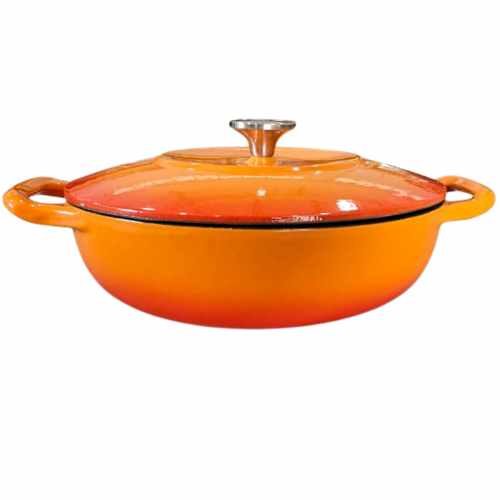 Panela Sopa DE FERRO ESMALTADA Laranja 26cm 2,5 Litros LWG