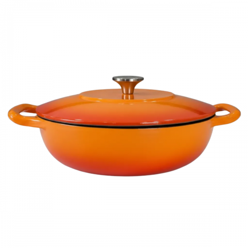 Panela Sopa DE FERRO ESMALTADA Laranja 26cm 2,5 Litros LWG
