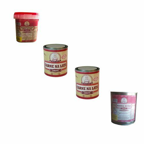 Kit 2 Carne Na Lata 900g + 1 Pa�oca + 1 Banha 800g Xavante