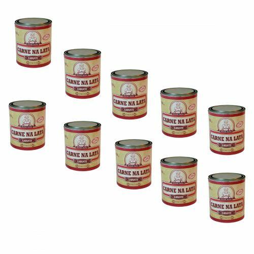 Kit 10 Carne Na Lata Xavante 900grs pernil na gordura Su�no
