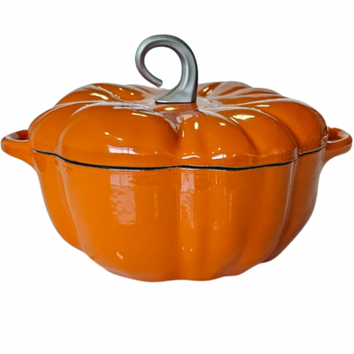 Panela Esmaltada Caçarola Ferro Staub Abobora 24cm Laranja