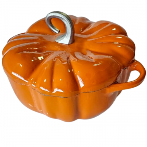 Panela Esmaltada Caçarola Ferro Staub Abobora 24cm Laranja