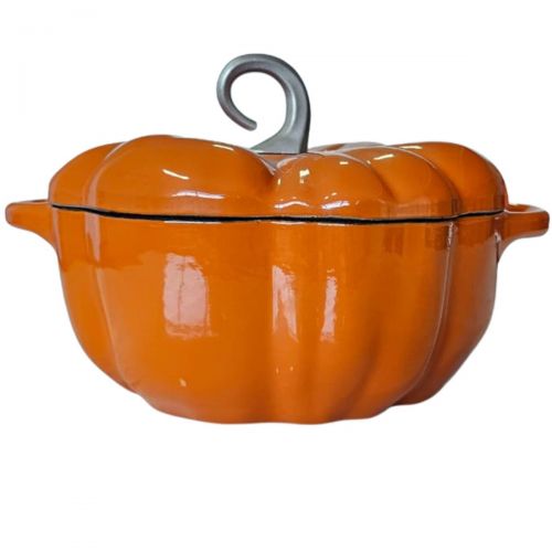 Panela Esmaltada Caçarola Ferro Staub Abobora 24cm Laranja