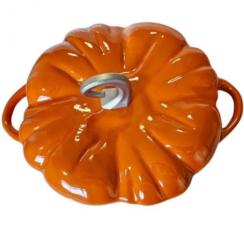 Panela Esmaltada Caçarola Ferro Staub Abobora 24cm Laranja