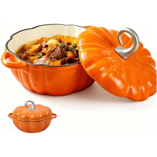 Panela Esmaltada Caçarola Ferro Staub Abobora 24cm Laranja