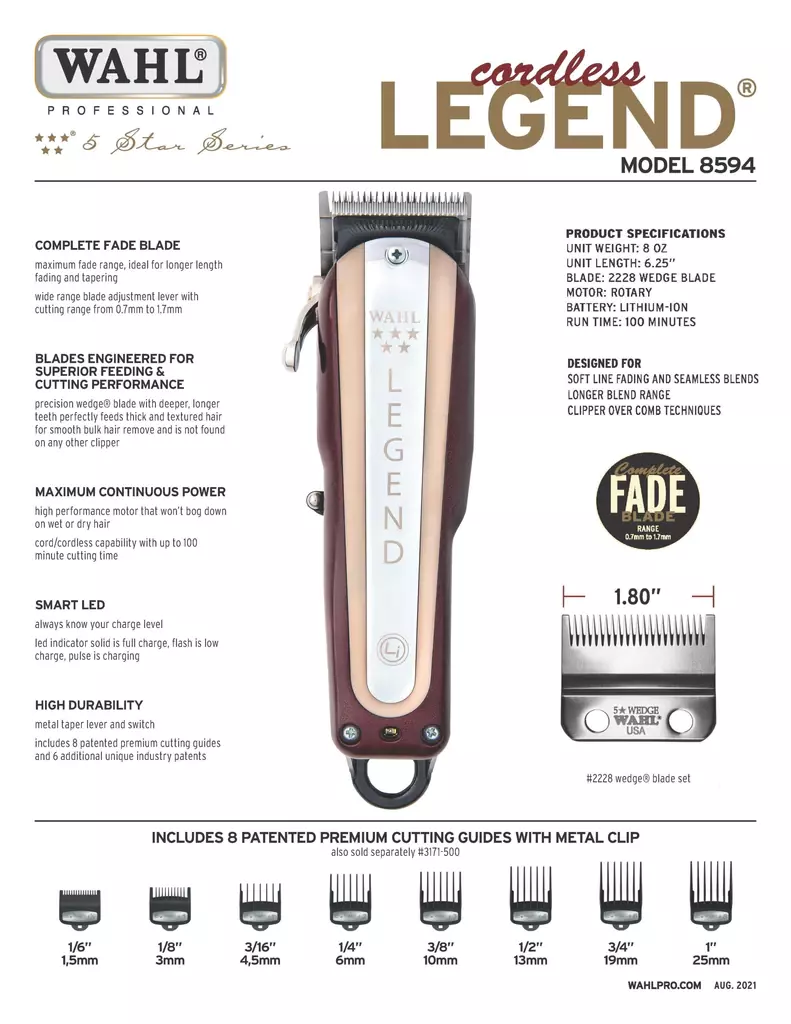 Comprar Máquina de Cortar Cabelo Wahl Legend Cordless - Bivolt - a
