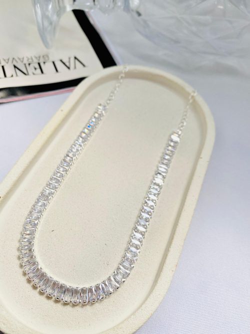 Chocker Riviera Baguete Prata