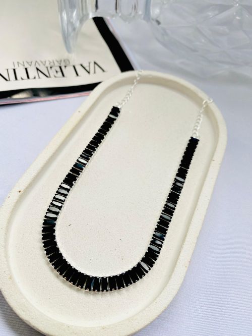 Chocker Riviera Baguete Prata