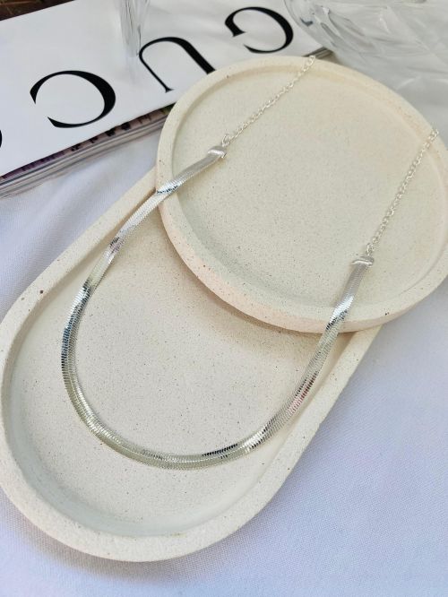 Chocker Fita M Prata