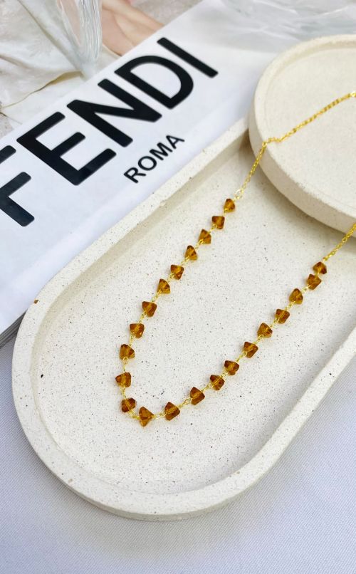 Chocker Cascalho Dourado