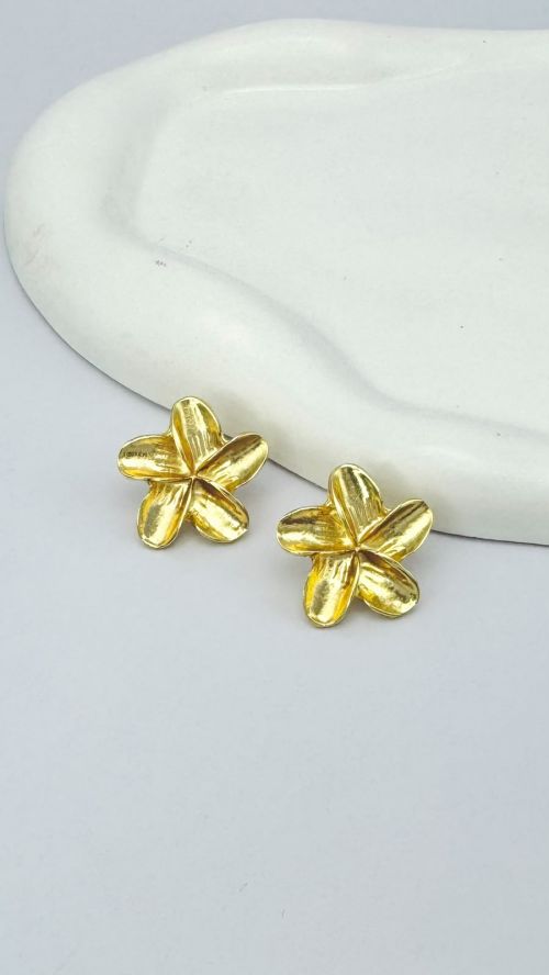Brinco Flor do Mar Dourado