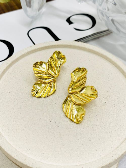 Brinco Meia P�tala Dourado