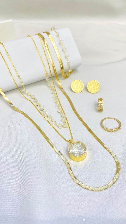Kit Minimalista Dourado