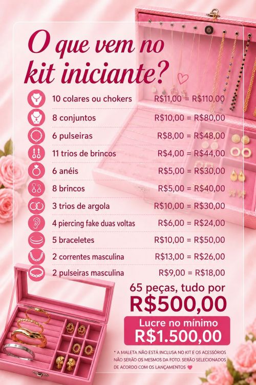 KIT INICIANTE R$500,00
