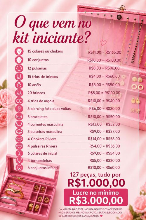 KIT INICIANTE R$1000,00