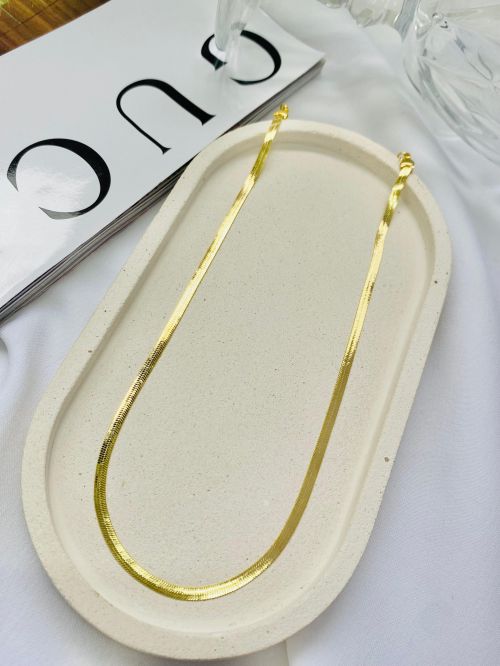Colar fita longo Dourado