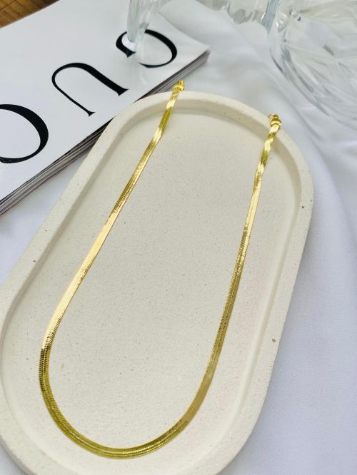 Colar fita longo Dourado