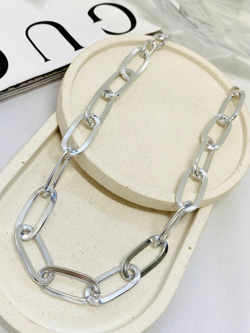 Correntaria Elo Cartier Alongado Prata