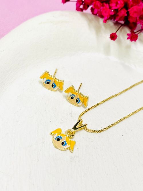 Conjunto Infantil Lindinha Dourado