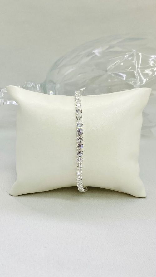 Pulseira Mini Riviera Bolinha Prata