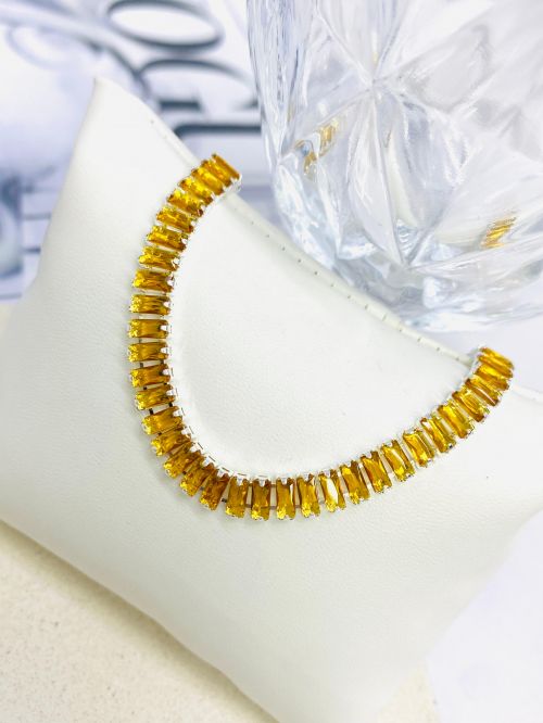 Pulseira Riviera M Baguete Prata