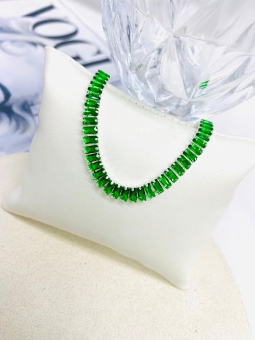 Pulseira Riviera M Baguete Prata