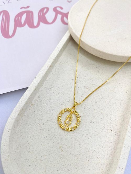 Colar Filho Amor Eterno Dourado