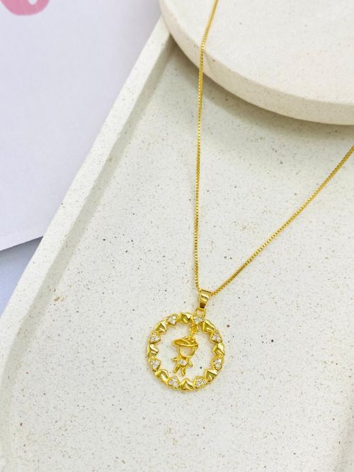 Colar Filho Amor Eterno Dourado