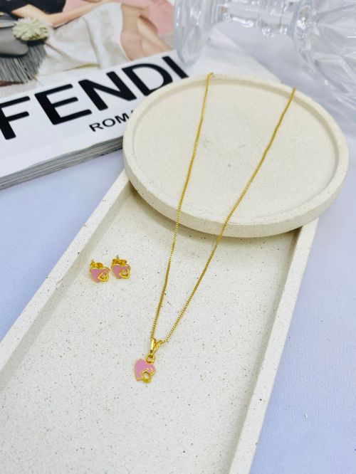 Conjunto Infantil Bela Cora��o Rosa