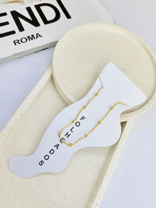 Tornozeleira  Mini Bolinhas Dourado