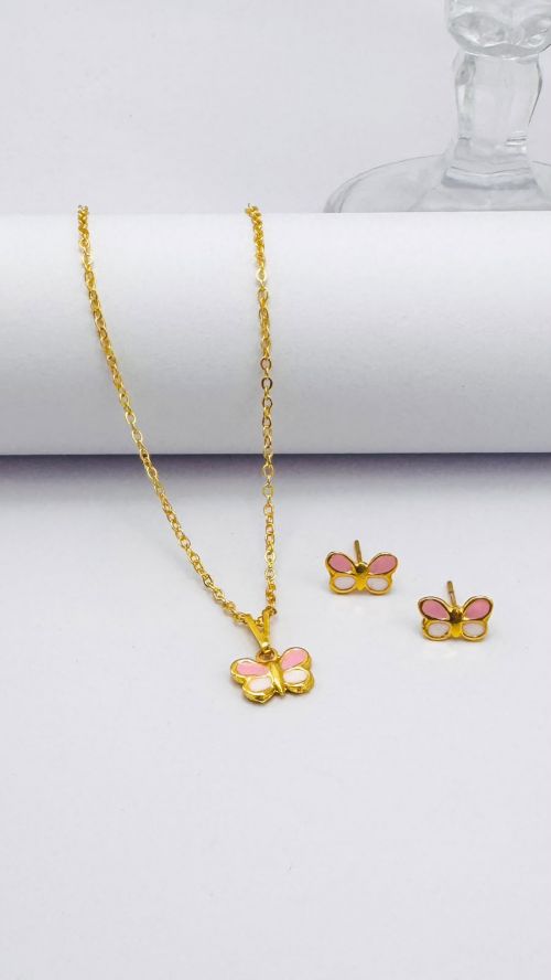 Conjunto Infantil Borboletinha Dourado