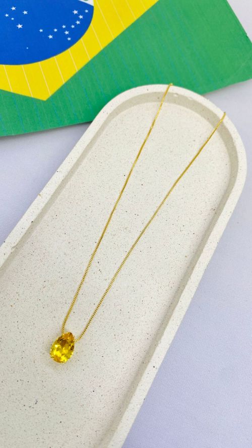 Colar Gota Max Dourado