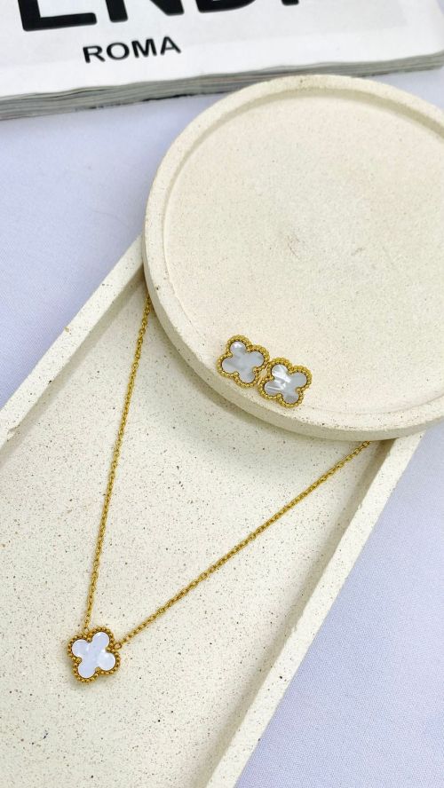 Conjunto Virginia Dourado A�o Inox