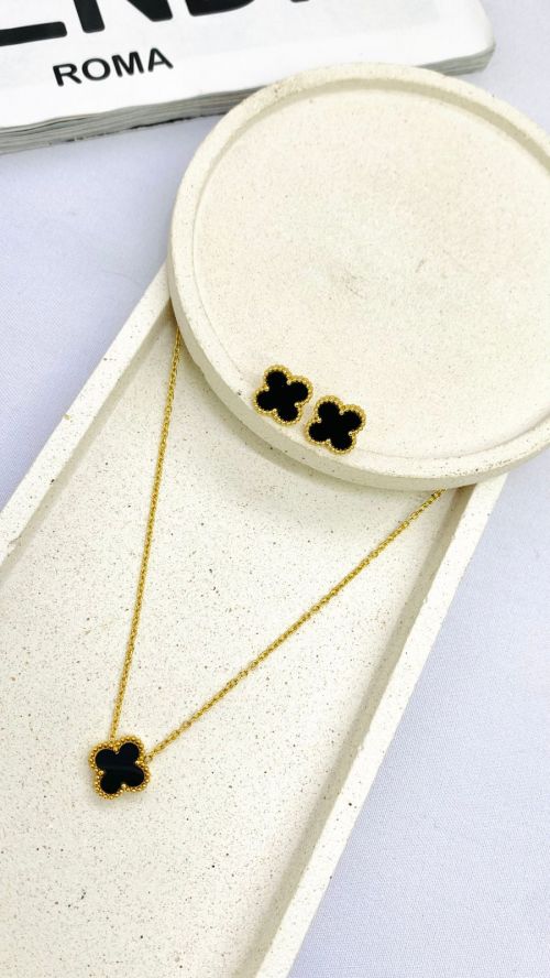 Conjunto Virginia Dourado A�o Inox