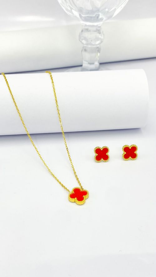 Conjunto Virginia Dourado A�o Inox