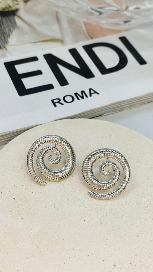 Brinco Caracol Escovado Prata