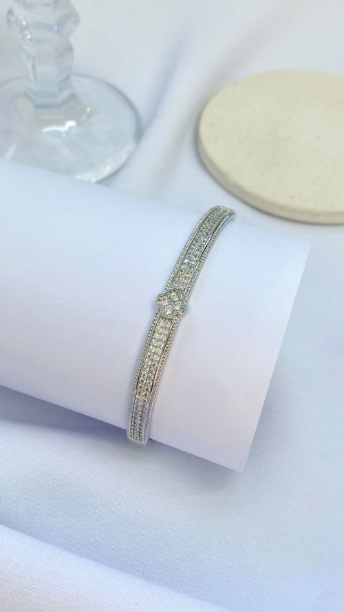 Bracelete Trevo Radiante Prata