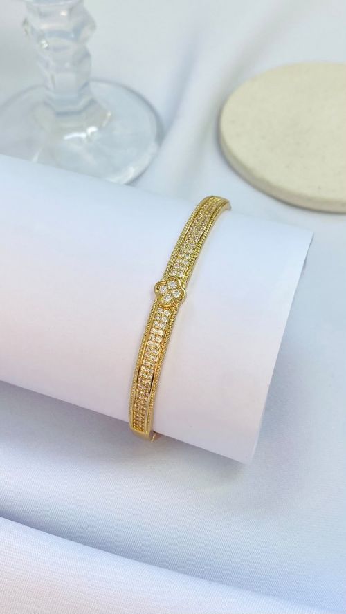 Bracelete Trevo Radiante Dourado