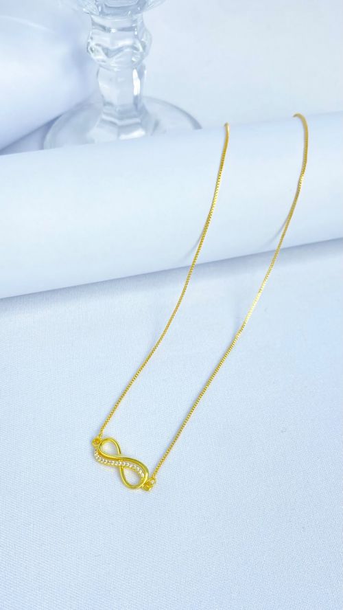 Colar Infinito Real Dourado
