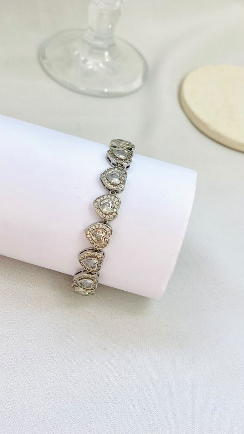 Pulseira Ariana Grande Inspira��o Swarovisk Prata