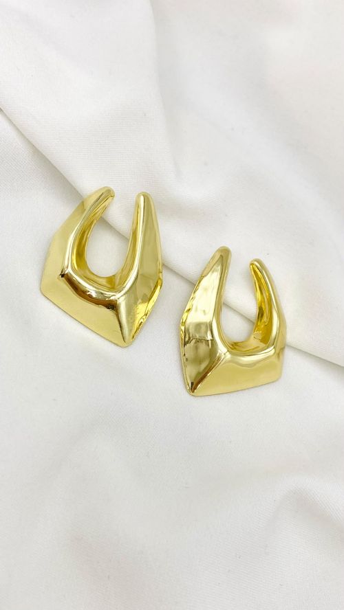 Brinco Den't Inspira��o Zara Dourado
