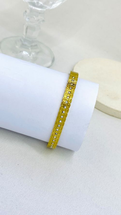 Bracelete Sublime Dourado  A�o Inox